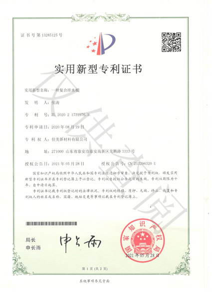 專利復合排水板